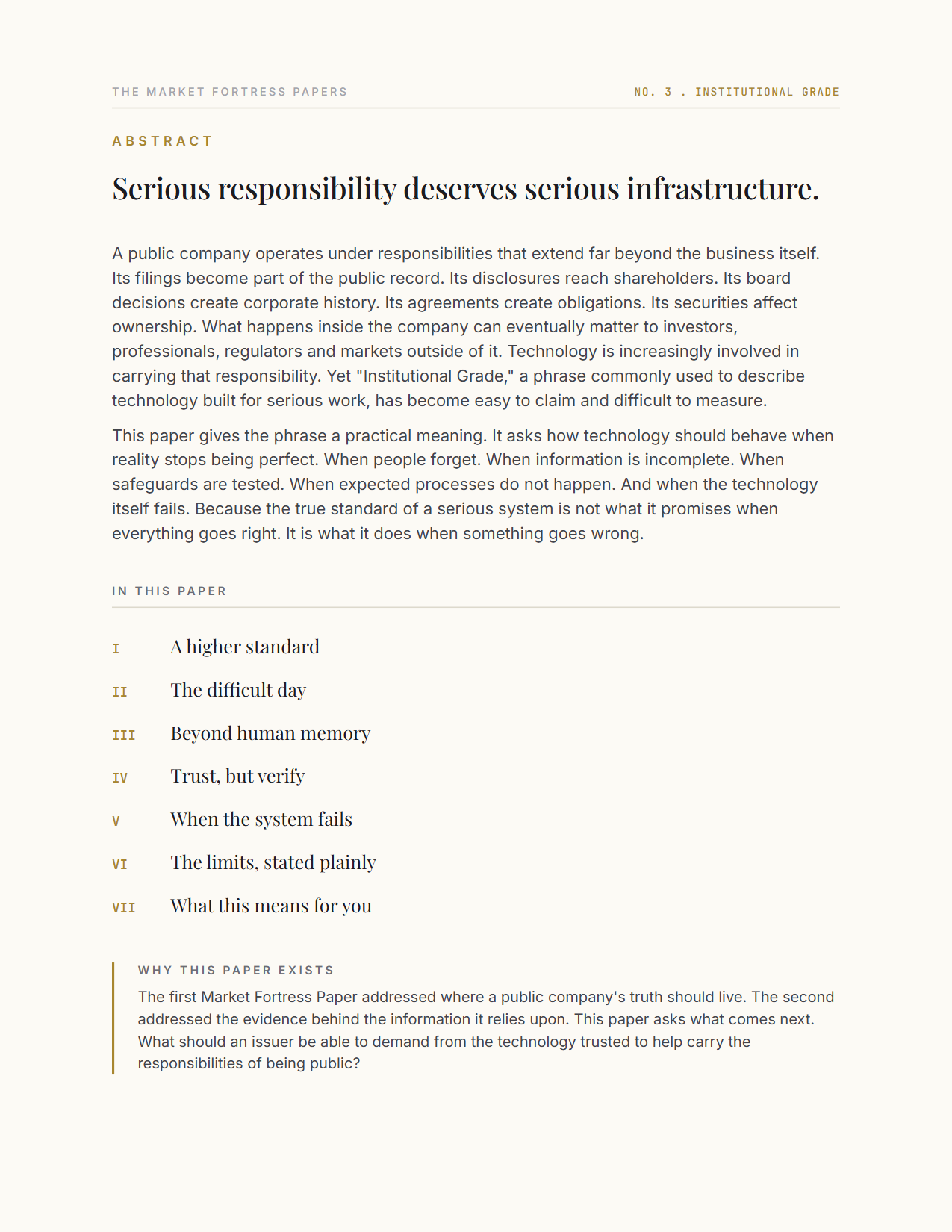 Institutional Grade, page 2