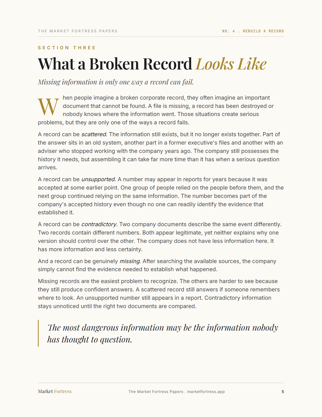How We Help Rebuild a Record, page 5