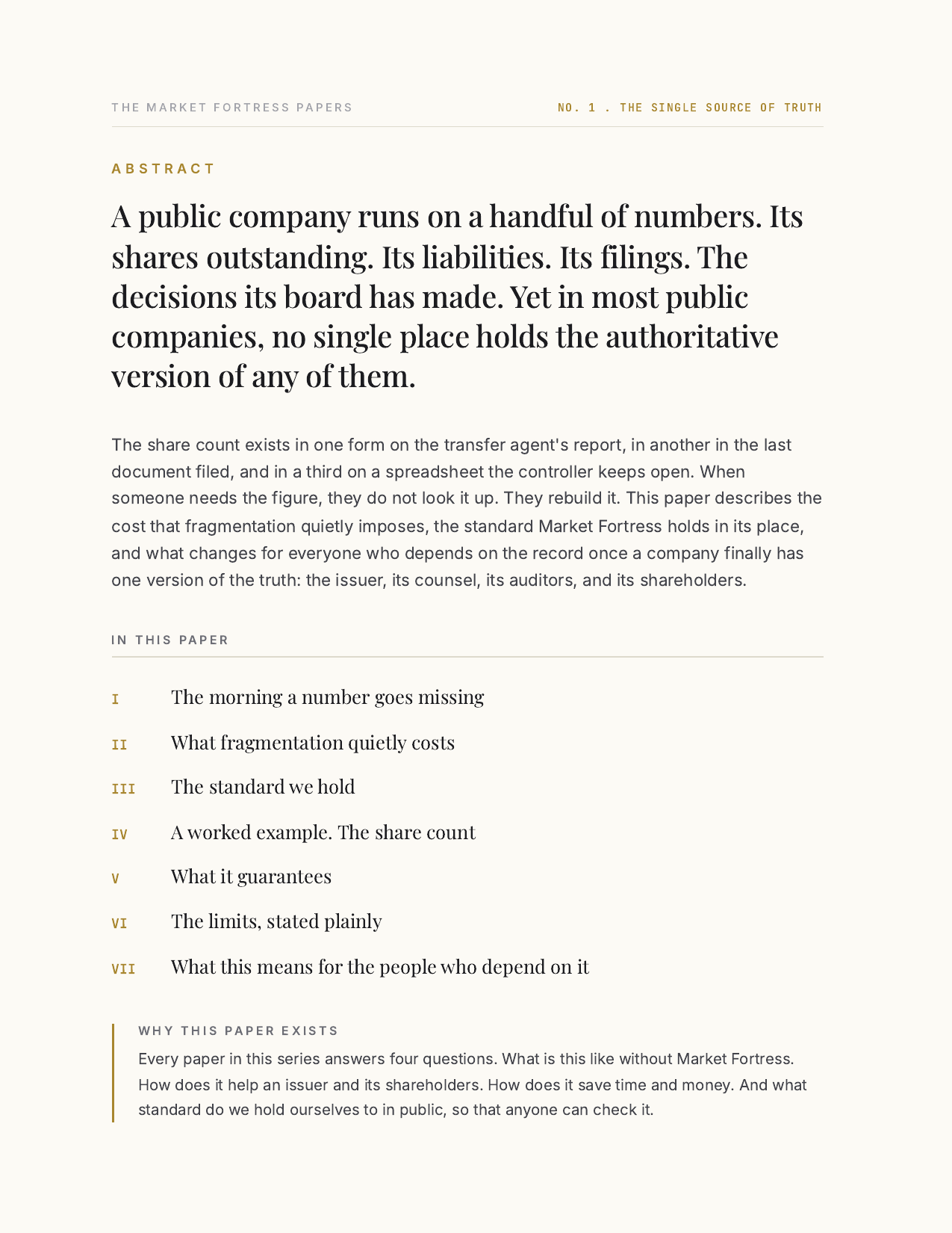 The Single Source of Truth, page 2