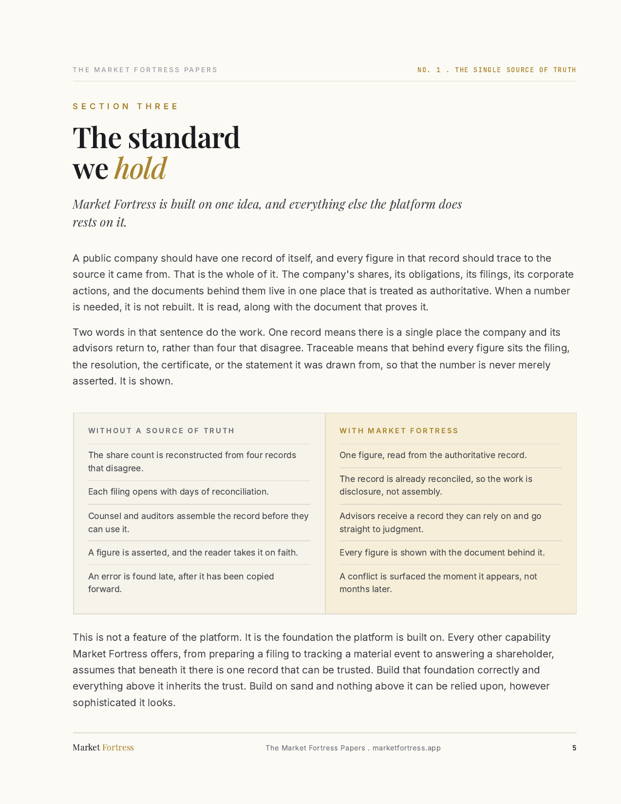 The Single Source of Truth, page 5