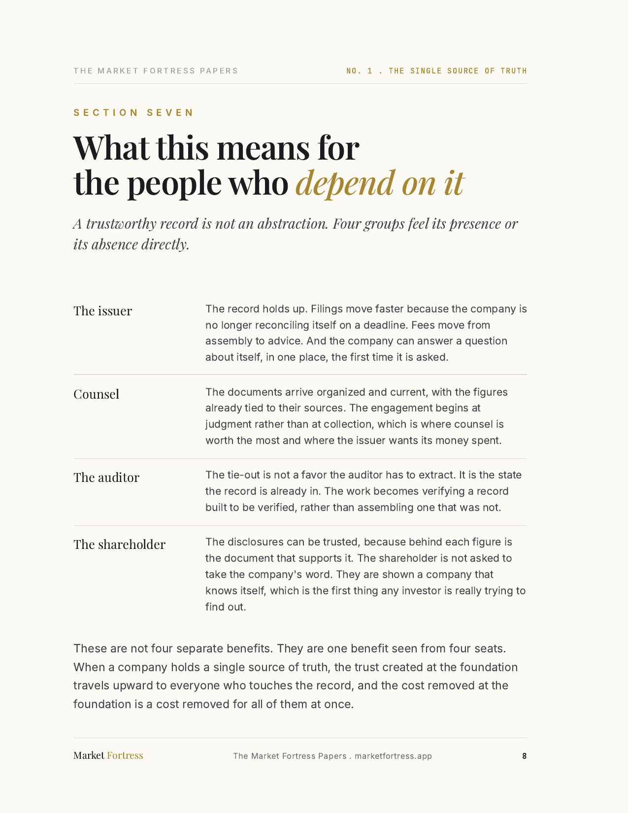 The Single Source of Truth, page 8